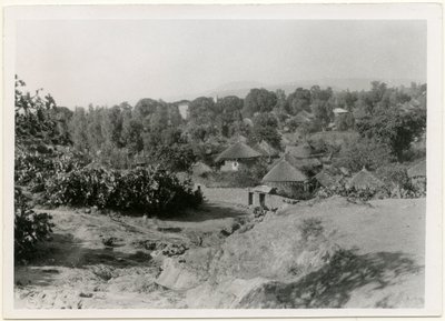 埃塞俄比亚阿克苏姆，埃塞俄比亚村庄，圆形茅草房，摄影师：Ugo Monneret de Villard 作者 乌戈·莫内雷·德·维拉德