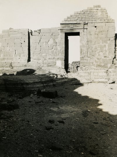 神庙遗址，埃及 Qasr Ibrim，摄影师：Ugo Monneret de Villard 作者 乌戈·莫内雷·德·维拉德