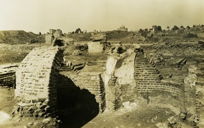 三叶形建筑，埃及 al-Fustat，摄影师：Ugo Monneret de Villard 作者 乌戈·莫内雷·德·维拉德