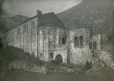 意大利伦巴第，奇瓦特，圣彼得蒙特修道院景观，Ugo Monneret de Villard 摄影，约 1910 年 作者 乌戈·莫内雷·德·维拉德