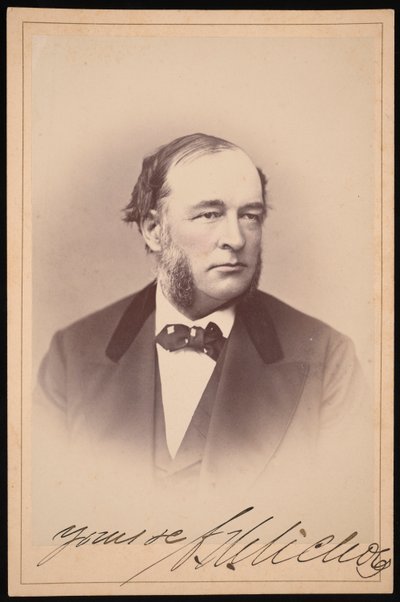 查尔斯-亨利-尼科尔斯1820-1889年的肖像，1872年。 作者 Ulke Bros