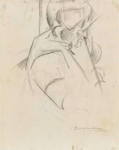 母亲半身像 作者 翁贝托·博西奥尼（Umberto Boccioni）