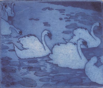 天鹅 作者 翁贝托·博西奥尼（Umberto Boccioni）
