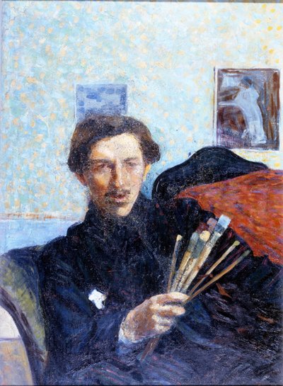 Umberto Boccioni 于 1908 年的自画像。米兰布雷拉美术馆。 作者 翁贝托·博西奥尼（Umberto Boccioni）