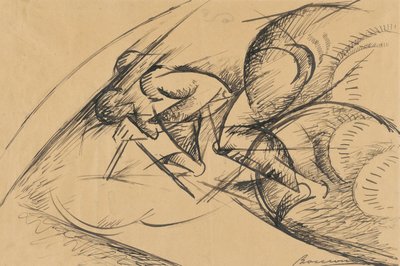 自行车运动员的动态力研究 I 作者 翁贝托·博西奥尼（Umberto Boccioni）