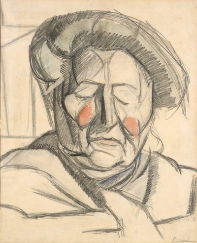 艺术家的母亲》，1915年。 作者 翁贝托·博西奥尼（Umberto Boccioni）
