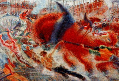 城市崛起 作者 翁贝托·博西奥尼（Umberto Boccioni）