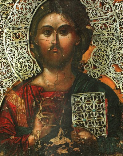 Pantokrator（Vatopedi双连画的一部分，被称为Theodora女皇的玩具） 作者 不明