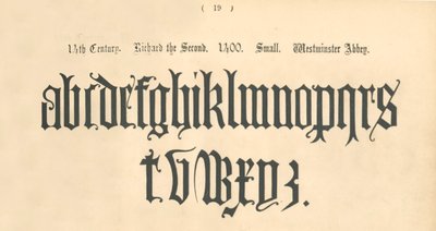 14世纪。理查德二世。 1400。小。威斯敏斯特大教堂，1862年 作者 不明
