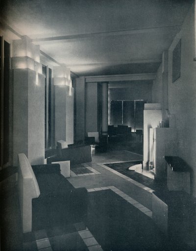 1930年代内部采用现代照明，1930年 作者 不明