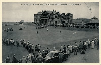 1st Tee，第18高尔夫球场和会所，老球场，圣安德鲁斯，大约1955年 作者 不明