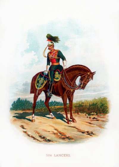 第五枪骑兵，1889 作者 不明