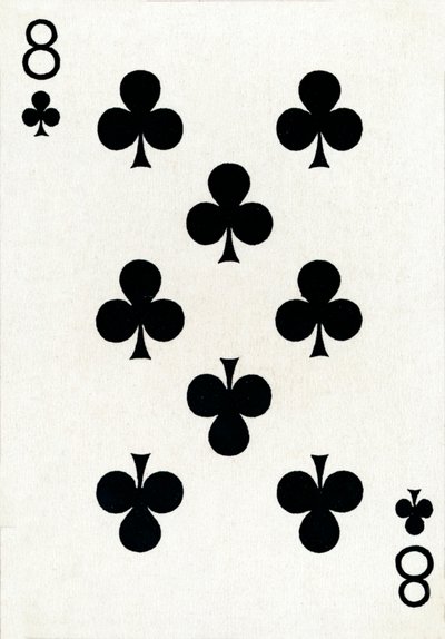 古德父子公司纸牌中的8个俱乐部，c1940 作者 不明