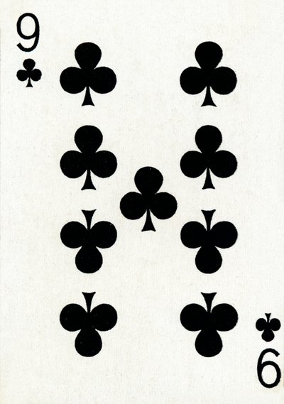 古德父子公司纸牌组中的9个俱乐部，c1940 作者 不明