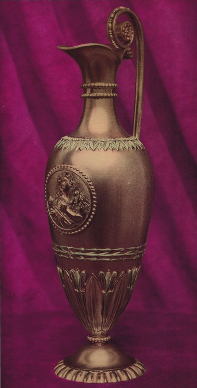 20克拉金质壶或膏漆的容器，附有玛格达琳雕像，1803年 作者 不明