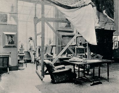 A. Besnard在他的工作室，c1897 作者 不明