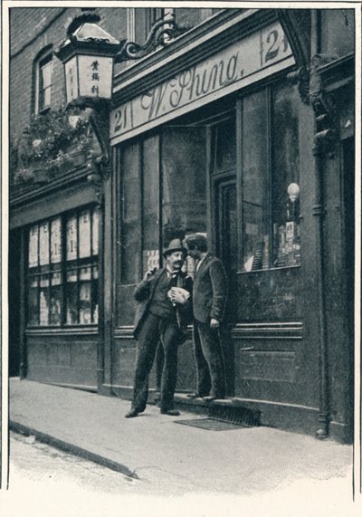 1900年，伦敦，Limehouse的一家中国商店 作者 不明