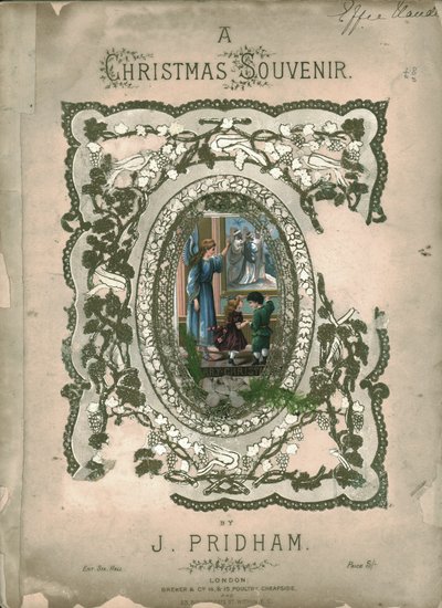 圣诞纪念品，封面到活页乐谱，c1860s 作者 不明