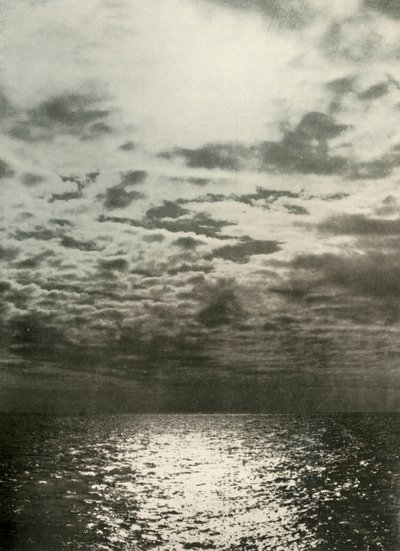 海冻结之前的云效应，c1908，1909年 作者 不明