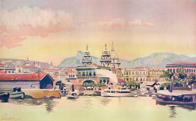 1914年，里约海关码头的一角 作者 不明