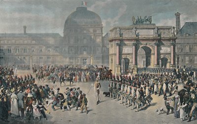 帝国统治下的回顾日，卡鲁塞尔广场，1810年，1896年 作者 不明