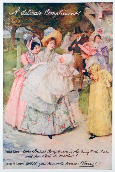 精美的赞美词《梨香皂广告》，1914年。《梨子圣诞节年鉴》的印刷品，1914年 作者 不明