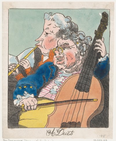 一首二重奏，1785年，1785年。 作者 不明