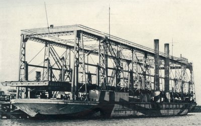 浮动铁路，1922年。 作者 不明