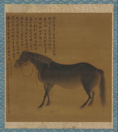 一匹马，清朝，18世纪。 作者 不明