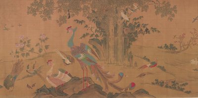百鸟朝凤》，清代，18世纪。 作者 不明