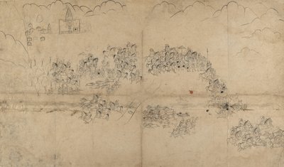 马哈拉纳和他的随从在猎取野猪，18世纪初。 作者 不明