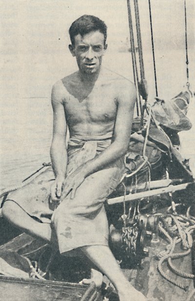 现代尤利西斯。格尔博（Gerbault）于1936年在斐济群岛的苏瓦（Suva）拍摄 作者 不明