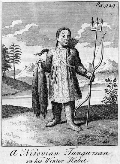 一名18世纪冬季习俗的Nisovian Tunguzian 作者 不明