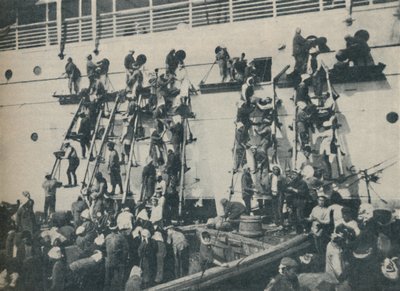 1936年在横滨港采煤的新方法 作者 不明
