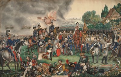 1813年10月18日，联合国战役结束后的神圣时刻 作者 不明