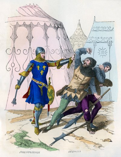 国王军械士官逮捕了民兵掠夺者，1290-1330 1882-1884 作者 不明
