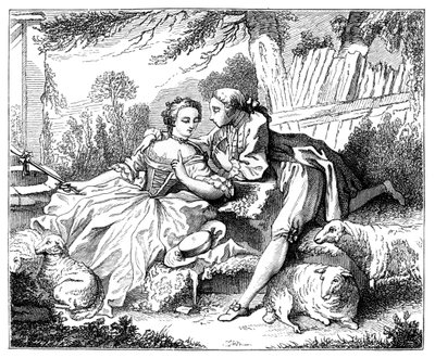 牧羊女，1885年 作者 不明
