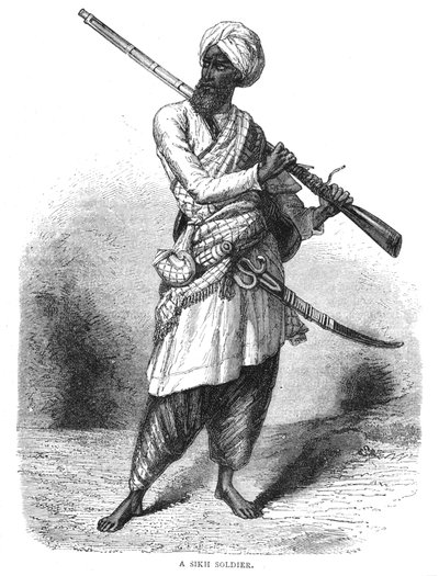 锡克教徒士兵，c1880 作者 不明