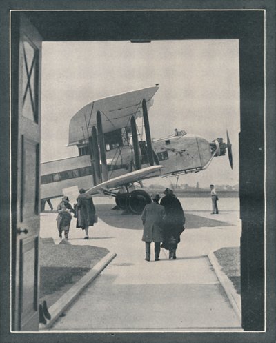 现代世界的象征-登上克罗伊登机场的乘客，大约1935年 作者 不明