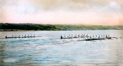 康奈尔船队在卡尤加湖上的一次试飞，1906年 作者 不明