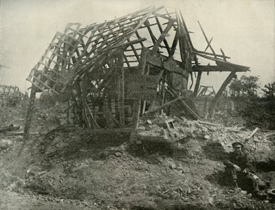 西线的一个村庄，1919年。 作者 不明