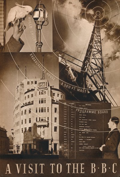 1937年访问英国广播公司 作者 不明
