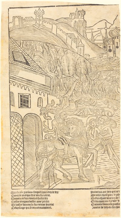反对玩骰子的警告，约1500年。 作者 不明