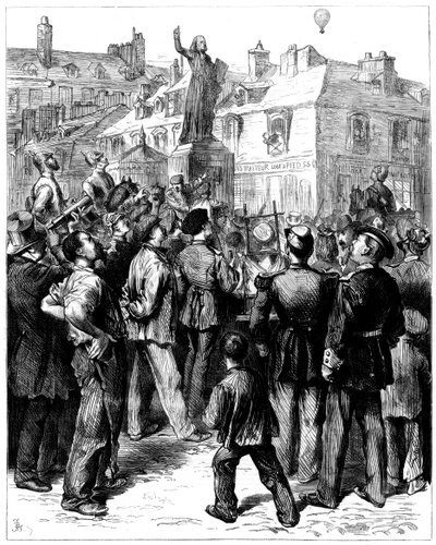 普法战争中从巴黎飞过凡尔赛的气球，1870年1871年 作者 不明