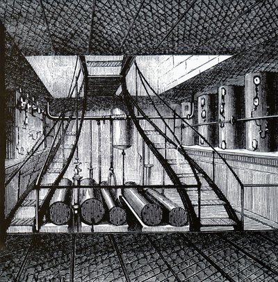 冷藏船上的冷藏室 作者 不明