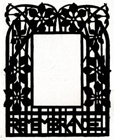 名为Margery Daw的镜框设计，1898年 作者 不明