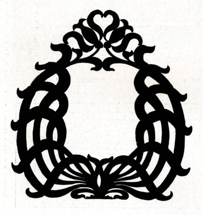 名为“六便士”的镜框设计，1898年 作者 不明