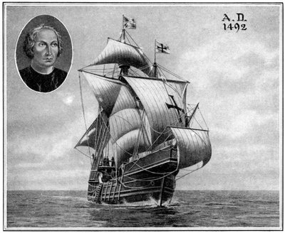 克里斯托弗·哥伦布（Christopher Columbus）一艘帆船的复制品，1922年 作者 不明