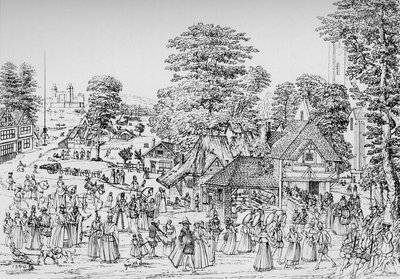 1904年，于1590年在Southwark的Horselydown举行宴会 作者 不明