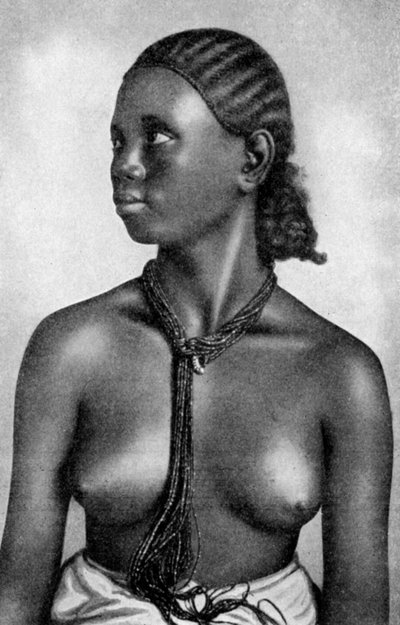 蒂格雷人的女孩，非洲，1922年 作者 不明